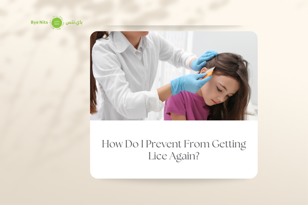 Woman checking hair for lice after best lice treatment — How Do I Prevent From Getting Lice Again?