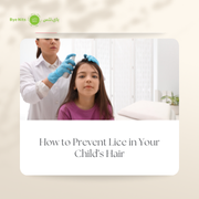 Parent checking child’s hair for lice at home.