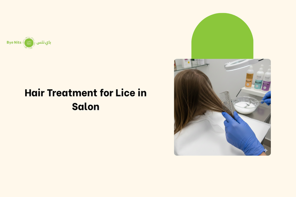 Hair treatment for lice in salon with safe professional lice treatment