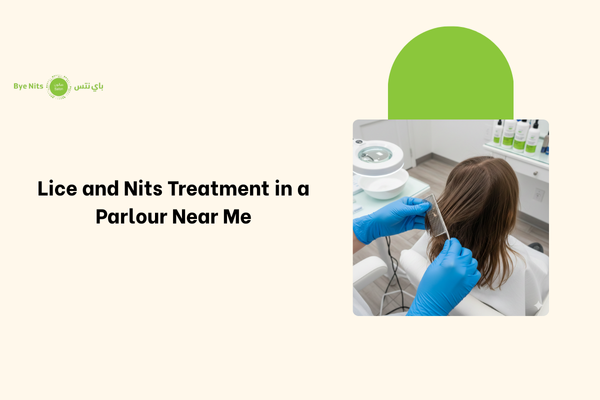 Professional lice and nits treatment being performed in a hygienic parlour in Abu Dhabi